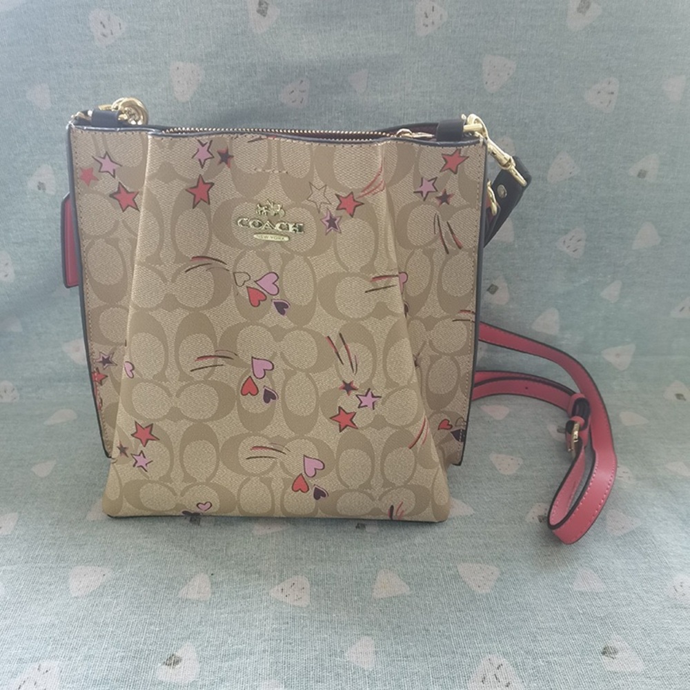 Coach Monogram C Pattern Print Shooting Star Hear… - image 1